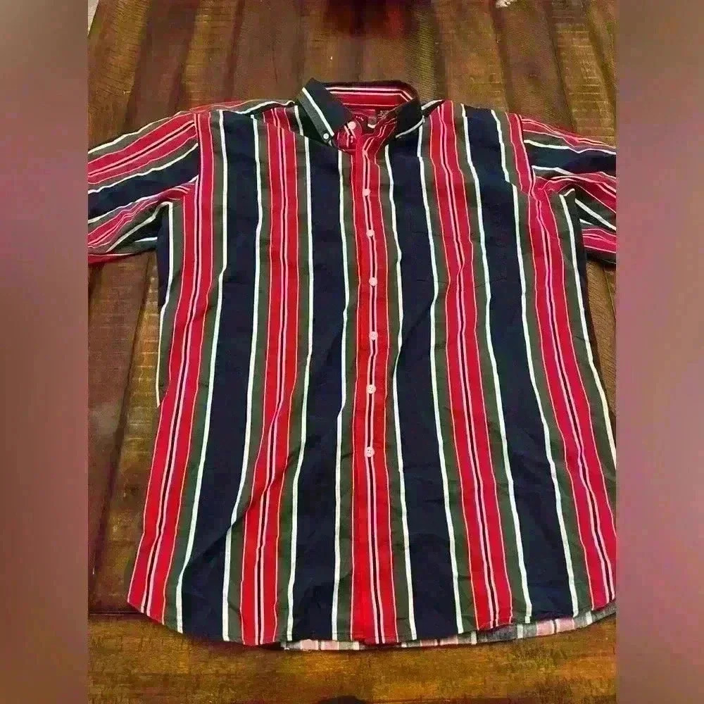 Vintage men's XL harbor bay button down shirt